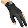 Furtryvl Guanto da biliardo, 3 dita, mano sinistra, ad asciugatura rapida, guanti da biliardo con palmo in silicone, per donne, uomini, principianti, tornei, club, partite, allenamento