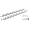 QOXEZY Cinturino di ricambio per pinne da apnea e snorkeling, 1 paio di cinturini per tallone in acciaio inox SS304 con 2 paia di viti (S 22 cm)
