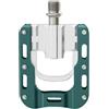Generico Compatibile for Brompton Dahon 1 Coppia Cuscinetti Pieghevoli Pedali Bici Parti di Biciclette Pieghevoli Antiscivolo da 9/16 Pollici,Componenti(Silver Green)