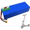 WILLQ Batteria E-Bike 60V 15Ah 18Ah 20Ah Pacco Batteria al Litio di Ricambio da 60 Volt Accessorio per Scooter con Rivestimento in PVC e Connettore T+XT60,60v15ah