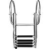 Generico Scaletta d'imbarco for Barca Pieghevole Scorrevole telescopica in Acciaio Inossidabile con corrimano, Accessorio for Il Lancio di nuotate Marine