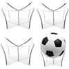 Quixotical 3 Pezzi Supporto da Palla Acrilico Trasparente, Porta Palla Espositore per Calcio, Pallavolo, Pallacanestro e Rugby