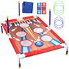 Fruusv Cornhole Board Set, Interactive Bean Bag Toss, Fun Outdoor & Indoor Cornhole, (Lightweight) for Kids, Families & Adulti, Party Game, Backyard, Campeggio, Lawn Play