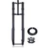 LHHL 26 27,5 29 Forcella Anteriore a Doppia Spalla per Mountain Bike Tubo Dritto Forcelle Ammortizzata per Bicicletta Corsa 160 mm ASSE Passante 15 * 150 mm Manuale Blocco per DH XC AM MTB(26'')