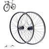 Armanyya Set di ruote per mountain bike da 27,5 pollici, cerchi in alluminio leggeri, doppio disco a sei fori, ruote per bicicletta a 32 fori, portata 200 kg, compatibile con gruppi di pignoni da 7 a 12