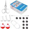 Generico Kit Completo Di Da Pesca, Set Completo 24 Pezzi, Cassetta Porta Attrezzi per la Pesca, per Riva Molo Fiume Torrente Stagno Lago Persico Trota Pesce Gatto Acqua Salata