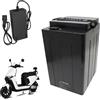 JHKJ Batteria per Moto elettrica 48V 60V 72V Batteria per Scooter 20Ah 25Ah 30Ah Batterie al Litio Integrate con Caricabatterie per Triciclo/ciclomotore/Veicolo a Quattro Ruote,60v20ah