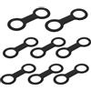 Generic Clip per cinturino per maschera subacquea - Custodia per boccaglio in silicone a sgancio rapido da 8 pezzi, Accessorio di fissaggio di ricambio, Attrezzatura durevole per sport acquatici, Spiaggia, Va