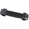 KALLORY Connettore in Lega di Alluminio Nero da 28mm, Resistente alla Ruggine, Accessorio per Kayak e Barche, Plastico e Facile da Installare