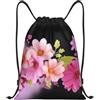 Generic Zaino con Coulisse Beautiful Flowers Sacchetta Sportiva Leggero Drawstring Backpack Resistente Sportiva Zainetto per Vacanze Unisex Viaggi