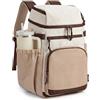 TOURIT Zaino termico isolato, 30 lattine, a prova di perdite, con due scomparti, leggero, impermeabile, per uomo e donna, ideale per spiaggia, campeggio, picnic, escursioni e viaggi