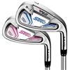 whanua Ferri da golf per bambini - ferro da golf destro con albero in grafite, asta in acciaio inossidabile, ferri da golf 7# (età 6-8,Blu)