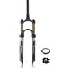 LHHL Forcella Ammortizzata Mountain Bike 26/27,5/29'' MTB Bici Aria Forcella Anteriore Corsa 120mm Dritta/conica QR 9×100mm Manuale/remoto Oro(Tapered Manual,26'')