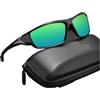 YGLONG Occhiali Ciclismo Occhiali da sole protettivi anti-UV, sportivi, ciclismo, equitazione, esterno, casual, UV400, for bici strada(Sky Blue)