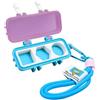 Chatonshen Porta Gesso Biliardo Portatile con Scomparti Custodia Multifunzionale Appendibile Organizer in Pp per Trasporto Facile Adatta per Partita, Blu