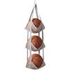 Genérico Organizer per palloni, organizer a 3 livelli per porta di stoccaggio, per attrezzature da palestra e sport, per basket, pallavolo, calcio, palestra, garage, scuola