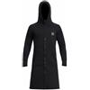 Jinhxofs Muta con Cappuccio 3 Mm Zip Frontale Giacca Subacquea con Cappuccio Alta Elasticità Muta in per Immersione, Nero, XXL