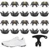 Generic Set di punte di ricambio per scarpe da golf, stabili tacchetti antiscivolo con chiave per unghie da sprinter, corsa, allenamento, tennis, sprint, sentiero, strada