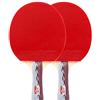 WEYIMVTO racchetta da ping pong, Set da 2 giocatori, set 5 stelle, for attività in famiglia, scuola e club sportivi/doppio/B(B)