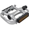 Generico Compatibile con WELLGO M248 Pedali Antiscivolo Ultraleggeri Cuscinetti DU Accessori Bici filettati for Biciclette a Scatto Fisso da Strada di Montagna,Componenti(Silver)
