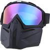 Generisch Occhiali di protezione per moto, maschera integrale antiappannamento, rimovibili, per saldatura, ATV, dirt bike, motocross, sport all'aria aperta, lavoro, ciclismo, golf, edilizia