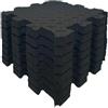 BTGYTTKL Tappeto Da Fitness A Puzzle Tappetino ad incastro EVA da 8 pezzi 2,5 x 30 cm, lavabile, for palestra, garage, soggiorno(Black)