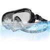 Generic Maschera da Immersione per Snorkeling - Protezione UV e Impermeabile | Occhiali da Immersione, per Donna Adolescente Giovane Adulto Principiante Sport Acquatici Apnea Esplorazione Subacquea e Nuoto