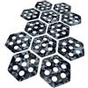 Sharplace 12 Pezzi Hexagon Traction Surfboard Pad Antiscivolo Eva Resistenti Installazione Rapida Adatto per Paddle Board Regalo Decorazione Nautica