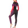 Sahgsa Muta da Immersione Precisa, Comoda Manica Lunga per Assorbimento del Sudore per Donna Che Nuota, Arancione Viola S (XL)