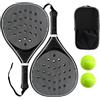 Generico Beach Paddle Racket Set - Beach Paddle Tennis Racquets, Sport Equipment with Sturdy Grip, Portable Paddleboard, Ergonomic Carbon Fiber Paddles, Performance Gear for Training, and Family Fun