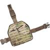 Vynebtrv Piattaforma Tattica MOLLE Tagliata Al Laser per Coscia, Universale, Regolabile, con Fondina, Pannello per Coscia per Gamba Sinistra/destra(Black)