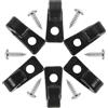 GATHINESS Ganci per Kayak a Forma di J Robusti in Materiale ABS, Set da 6 Pezzi Viti, Accessori per Canoa da Esterno e Attrezzatura per attività all'Aperto