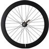 Santafixie Ruota Posteriore Santafixie 700C 60 mm - Freno Contropedale - Pignone 16 Denti - Alluminio - Profilo Alto (Nero)