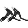 Milageto 2 Pezzi Leva Freno Bici Ricambio Alluminio Esteso Ergonomico Accessori Freni Set Universale Installazione Rapida Adatto per Bici Mountain