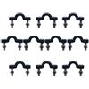 ABOOFAN Kit 50 Pezzi Accessori Kayak con Ganci in Nailon Nero, Viti e Dadi in Acciaio Inox 304, Leggero e Resistente per Ancoraggio Sicuro e Prevenzione Allentamento Nut