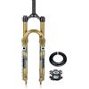 LHHL 26 27,5 29 Forcella Ammortizzata per Mountain Bike Freno a Disco Forcelle Anteriore per Bicicletta Tubo Dritto da Sgancio rapido 9 * 100mm Corsa 100mm per XC AM MTB(Manual,29'')