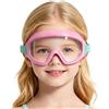 Genérico Occhialini da nuoto per bambini, per età 3-14 anni, occhiali da piscina, con visione ampia, per spiaggia, all'aperto, campeggio, immersioni, vacanze, estate, cortile, escursionismo, piscina, mare e