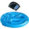 Generico Vassoio Galleggiante Piscina 72 Cm, Porta Bicchieri Piscina, 9 Fori Porta Bevande Bibite Gonfiabile, Bar Galleggiante Per Feste Acqua Estive