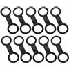 MAGICLULU Clip Design Multifunzionale Leggero in Silicone Nero per Maschera da Snorkeling Confezione da 10 Pezzi per attività Subacquee e Avventure Acquatiche