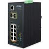PLANET IGS-4215-4P4T2S PLANET industrial 4-Port 10/100/1000T Switch +4-Port 10/100 802.3at PoE + 2 100/1000 SFP Slots, PoE Budget 144 W, managed