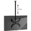 VCM Montaggio universale a soffitto TV per 26-55 pollici fino a 40 kg | fino a VESA fino a 400x400 | 52-70 cm regolabile in altezza | Staffa TV 360 gradi girevole e 15 gradi inclinabile | Supporto TV - B-DX 400