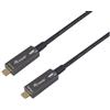 Equip 119469 Cavo Ottico Attivo USB-C a USB-C 3.2 Gen 2 15m 10Gbps 8K@60Hz PD 60W Nero