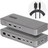 StarTech.com 208UE-USB4-DOCK replicatore di porte e docking station per laptop Cablato Grigio
