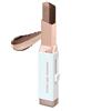 Generico Stick Ombretto Bicolore - Stick Ombretto in Crema Sfumato 2 in 1 - Formula Cremosa a Lunga Tenuta, Resistente all'Acqua e Sfumabile per un Look che Dura Tutto il Giorno (Marrone scuro)