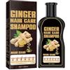 MeiPlumLai Shampoo allo zenzero, prodotti per capelli allo zenzero, anti-caduta, anti-caduta, ispessimento e capelli più lunghi, per perdita di capelli e diradamento dei capelli, per donne e uomini, cura