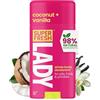 Super & Fresh Co. Super Fresh Lady Deodorante naturale da donna | Senza alluminio, deodorante stick per tutto il corpo, perfetto per ascelle, sottotetto, cavallo e parti da donna, cocco + vaniglia