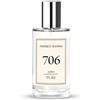 FEDERICO MAHORA PURE Pure 706 Profumo da Donna 50 ml | Bergamotto e Foglie di Violetta | Pesca, Rosa e Narciso | Vetiver, Sandalo e Muschio | Fragranza Floreale Romantica 20%