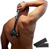 BakBlade 2.0 Effetto Fibra di Carbonio - Rasoio per la schiena da uomo (fai da te) Rasoio per la schiena, impugnatura ergonomica, rasatura a secco o bagnata (lame di ricambio incluse)