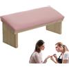 Generico Poggiabraccio Per Nails Tech - Cuscinetto Per Manicure In Pelle PU In Legno Con Design Smussato, Comodo Supporto Per Lucidatura Unghie, Robusto Supporto Per | Tecnici Professionisti Delle Ung