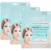 FEI FAN Maschera Monouso In Hydrogel LUXURY DIAMOND MASK Anti Age-Rassodante, Con Acido Ialuronico, Contiene Polvere Di Diamante 24g (3 Unità)